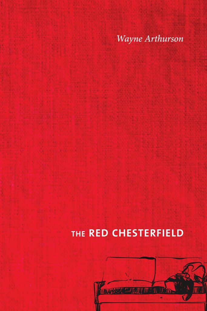 Cover of The Red Chesterfield. It contains the title as well as a byline 'Wayne Arthurson'.