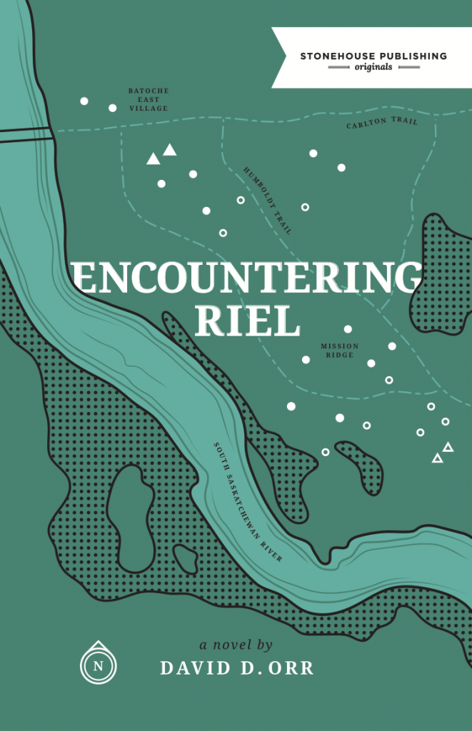Cover of Encountering Riel. It contains the title, publisher's name, and 'a novel by David D. Orr'.